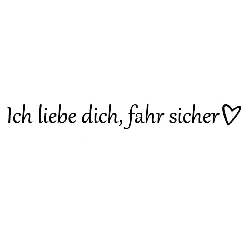 ✨1 KAUFEN, 1 GRATIS💓 „Ich liebe dich, fahr vorsichtig“-Aufkleber (4 Stück)