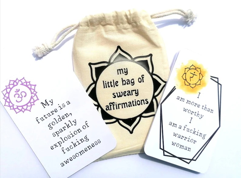 🔥Hot Sale 50% OFF✨ - Funny Affirmation Card Gift With Storage Pouch🎁