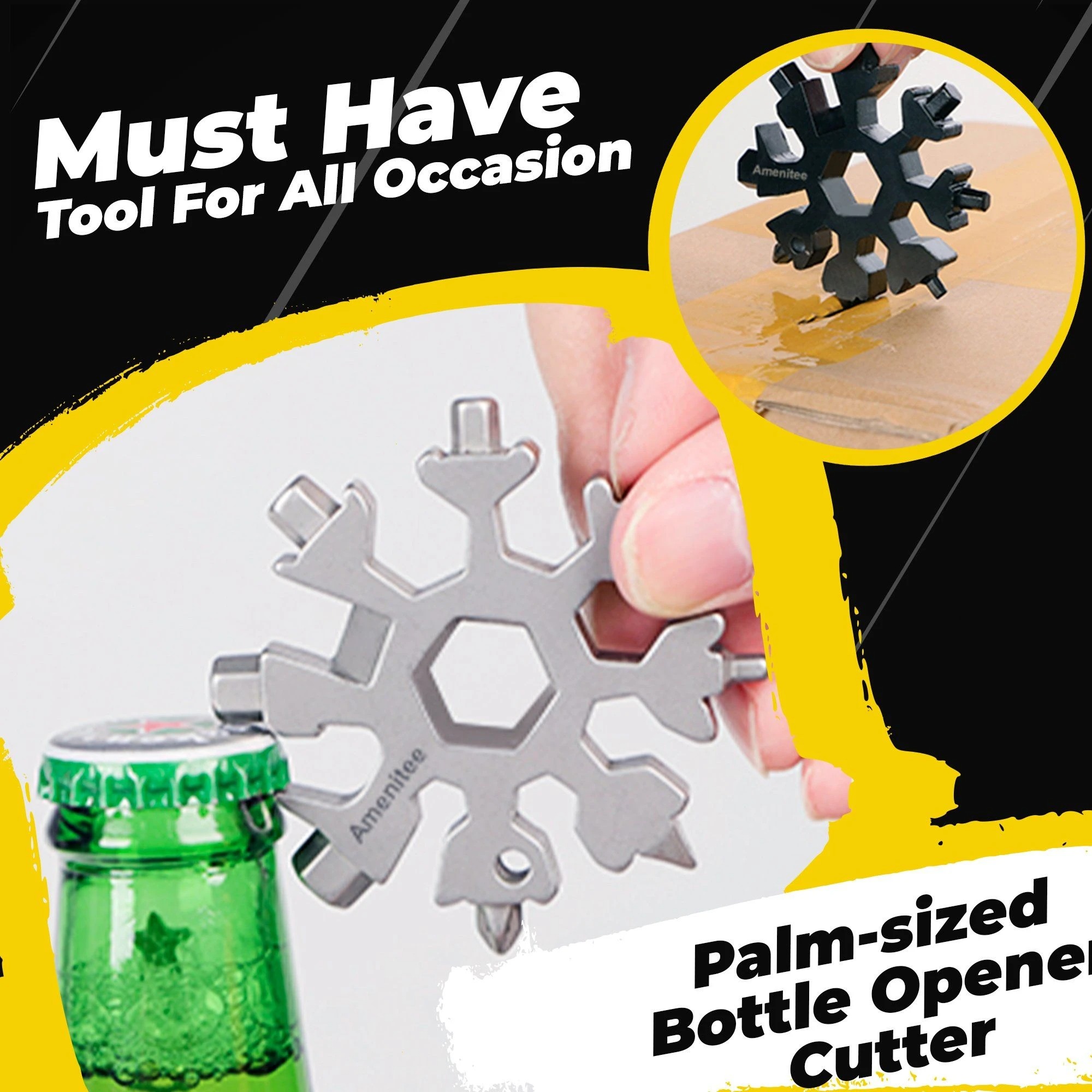 (🎅Christmas Sale- SAVE 48% OFF)18-in-1 Snowflake Multi-tool(BUY 4 GET EXTRA 20% OFF)