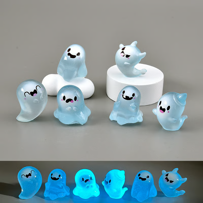⏰LAST DAY SALE 50% OFF🔥Glow in the Dark Mini Ghost Figures with Box