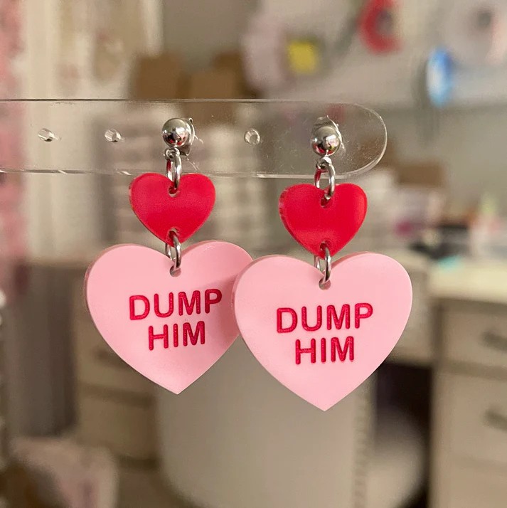 Rebellious Valentine's Day Heart Earrings Collection