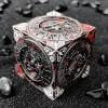 2025 New DND Fidget Spinner DICE: 7-in-1 Metal DND Dice Cube – 6-Sided Rotating Polyhedral Dice, Tabletop RPG Accessory for DMs and Player