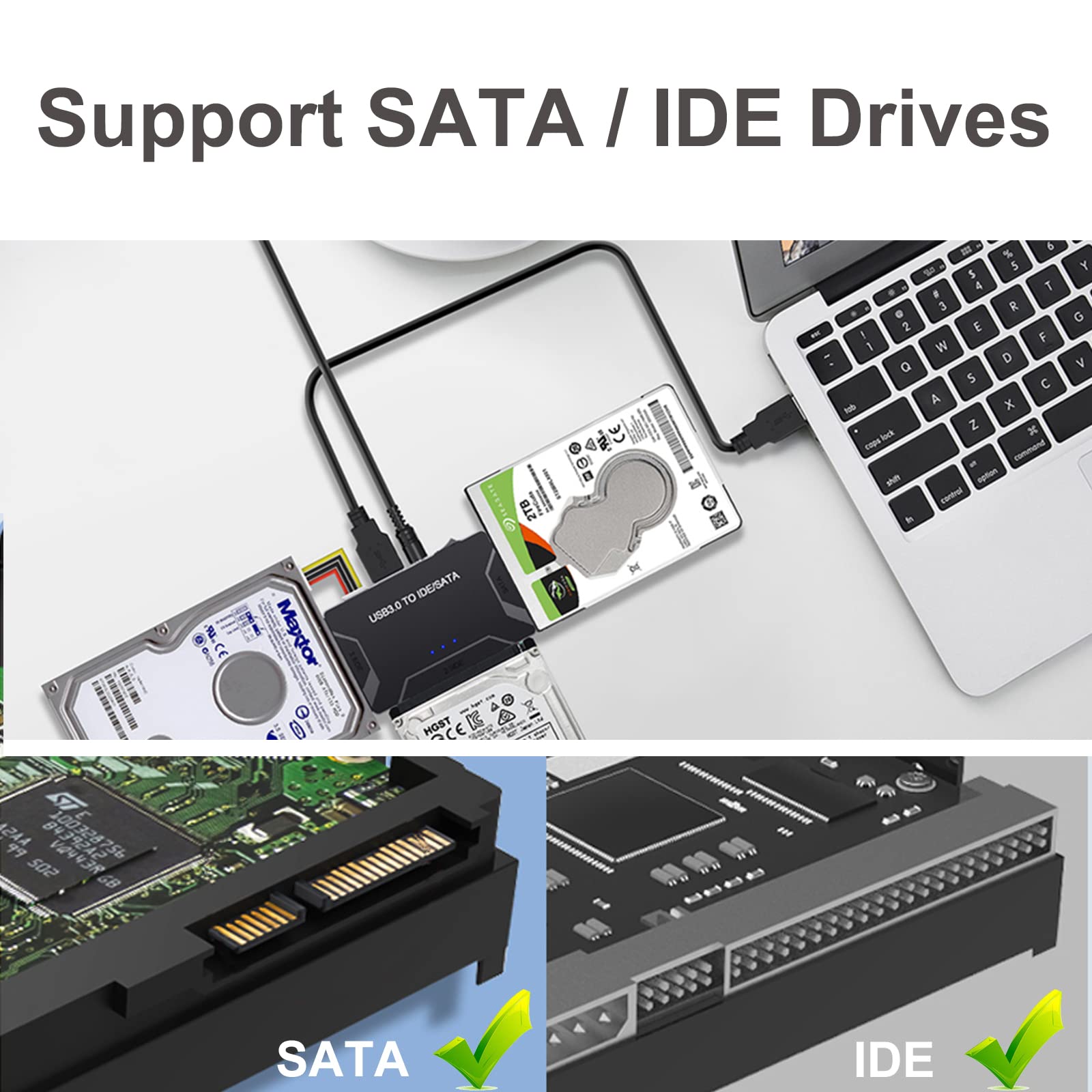 🔥Last Day Promotion 70% OFF🔥Ultra Converter USB 3.0  (Support Up To 6TB Drives) - BUY 2 FREE VIP SHIPPING