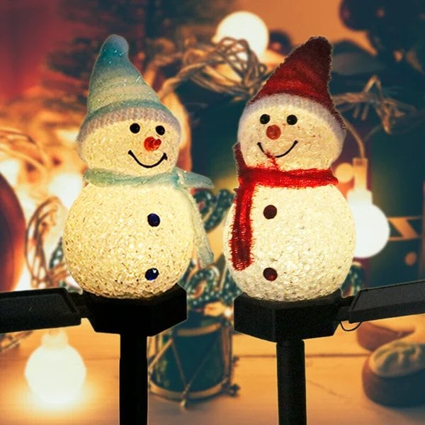 (🌲EARLY CHRISTMAS SALE - 50% OFF) 🔥Waterproof solar snowman lamp 🚚Buy 2 Get 10%OFF