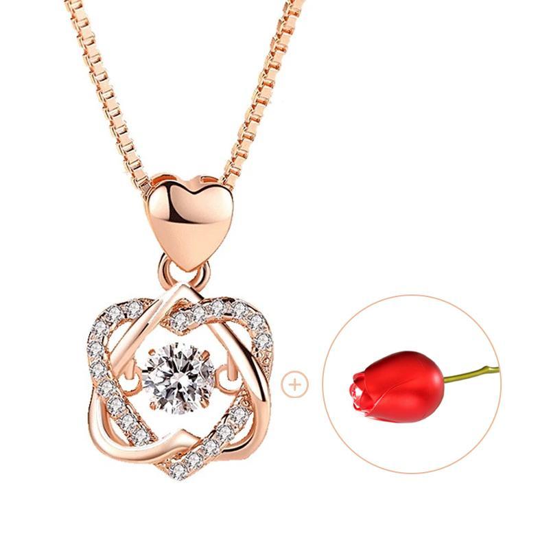 🎁Last Day Promotion- SAVE 48%🏠Rose Gift Box Diamond Necklace