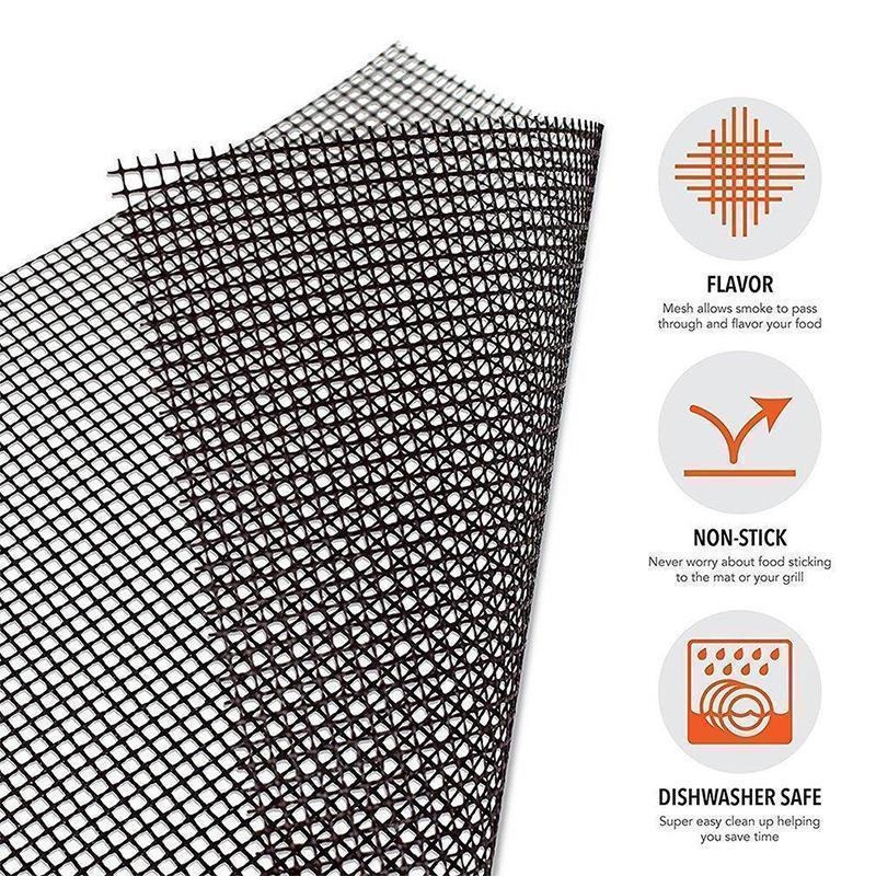 (❤️Father's Day Flash Sale - 65% OFF)NON-STICK BBQ GRILL MESH MAT , Buy 2 Get 1 Free