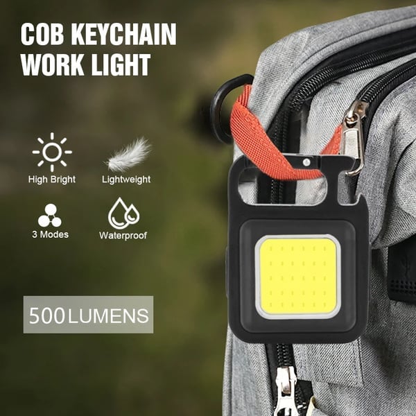 (🔥Last Day Promotion- SAVE 70% OFF)Cob Keychain Work Light-✨Buy 3 get 2 free (Total 5 PCS)