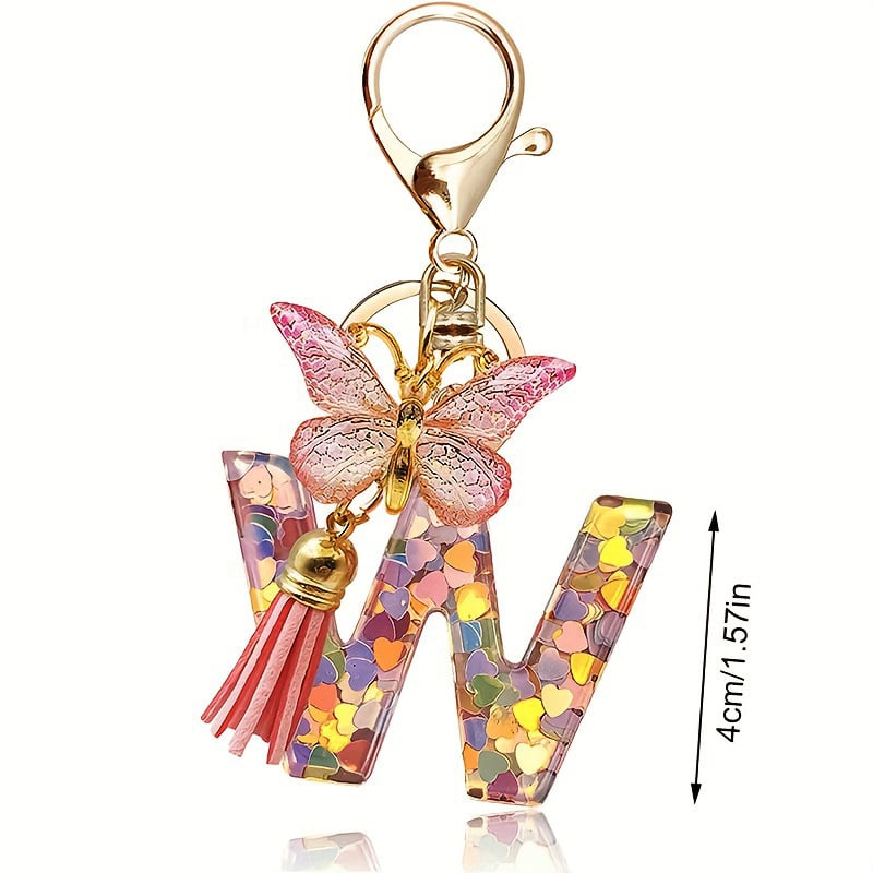 🎄TikTok Christmas Sale - 70% OFF🎄Initial Letter Keychains🦋