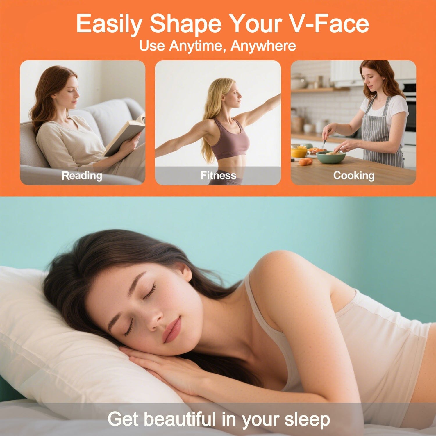 ⏰LAST DAY SALE 50% OFF💥Reusable V-Shaped Face Band