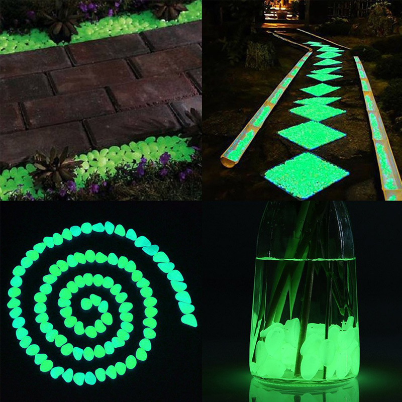 Recyclable Glow Decor Pebbles, for Fishtank, Walkways, Path, Yard!