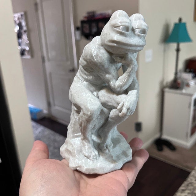 The Feeler Pepe Statue