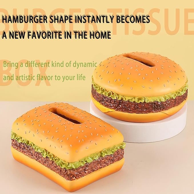 🔥Last Day Promotion - 60% OFF🎁🍔Funny Hamburger Magnetic Tissue Box📦