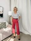 (🔥Last Day Promotion 50% OFF)Tummy Control Twill Cropped Wide Leg Pant-Free Shipping