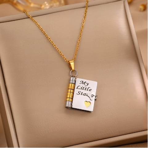 🎁TikTok Last Day Sale - 70% OFF🔥My Little Star Book Necklace for Daughter, Birthday Day Gift Graduation Jewelry of Love