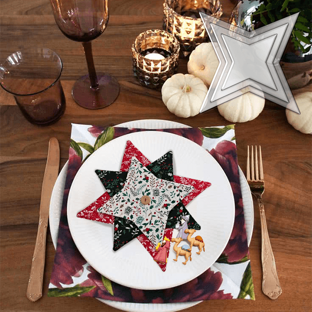 🌲Early Christmas Sale 50% OFF🎁New Christmas Patchwork Star Template Set