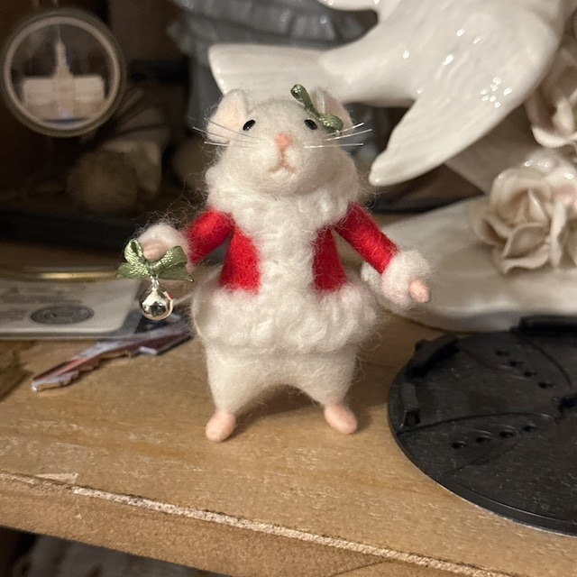 Cute Felt Mouse Ornament