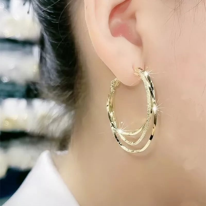 🔥Last Day Promotion 70% OFF-🔥-Multi-layer Hoop Earrings