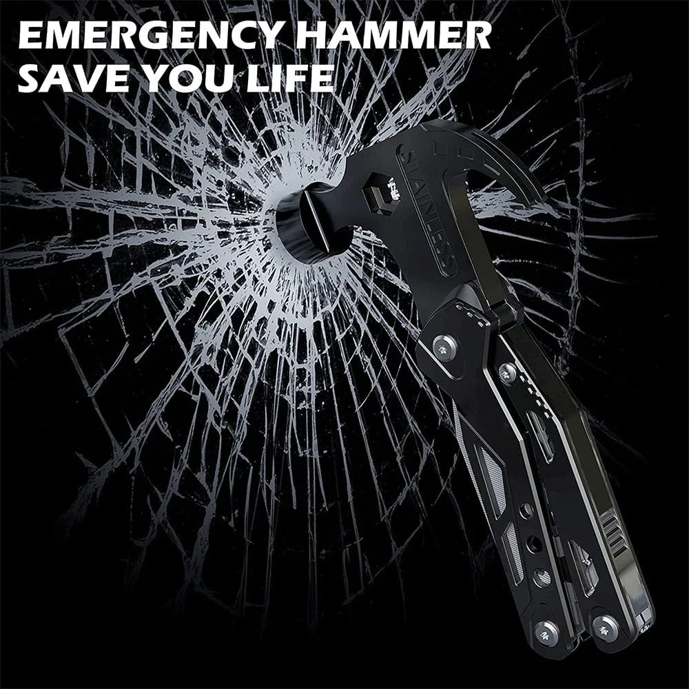 🔥Last Day Special SALE-50% OFF🔥Multifunctional Survival Hammer 14 in 1 Stainless Steel Alloy Material