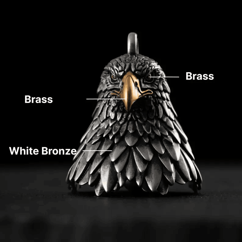 💥LAST DAY SALE 50% OFF💥Eagle Bronze Motorcycle Keychain Bell⚡BUY 2 FREE SHIPPING