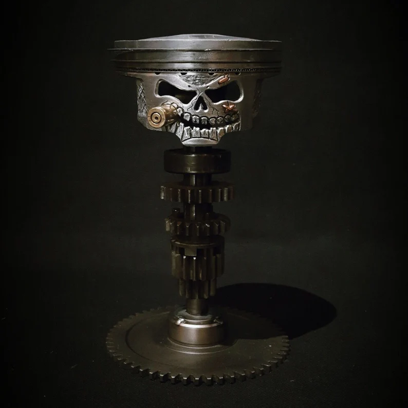 🎄Christmas Sale- 70% OFF🎁Piston Skull Face Sculpture-Buy 2 Free Shipping
