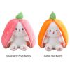 🔥2024 HOT SALE - 49% OFF🔥Strawberry Bunny Transformed into Little Rabbit Fruit Doll Plush Toy