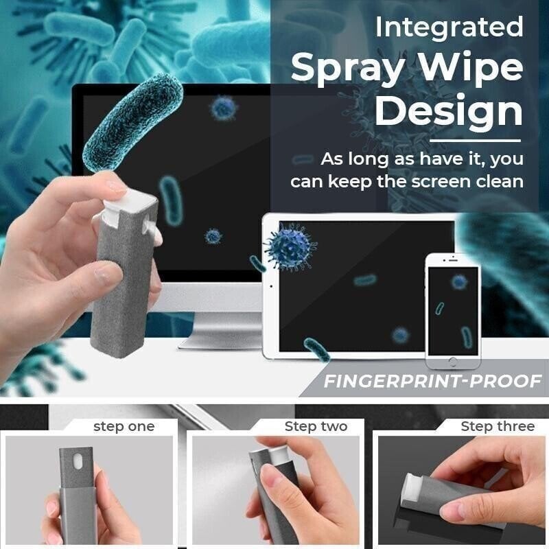 (🔥Last Day Promotion 49% OFF) 3 in 1 Fingerprint-proof Screen Cleaner