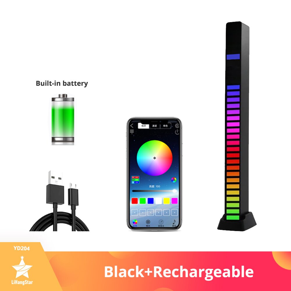 (🔥Last Day Promotion- SAVE 48% OFF)Wireless Sound Activated RGB Light Bar--Buy 3 Get 2 Free & Free Shipping（5pcs）