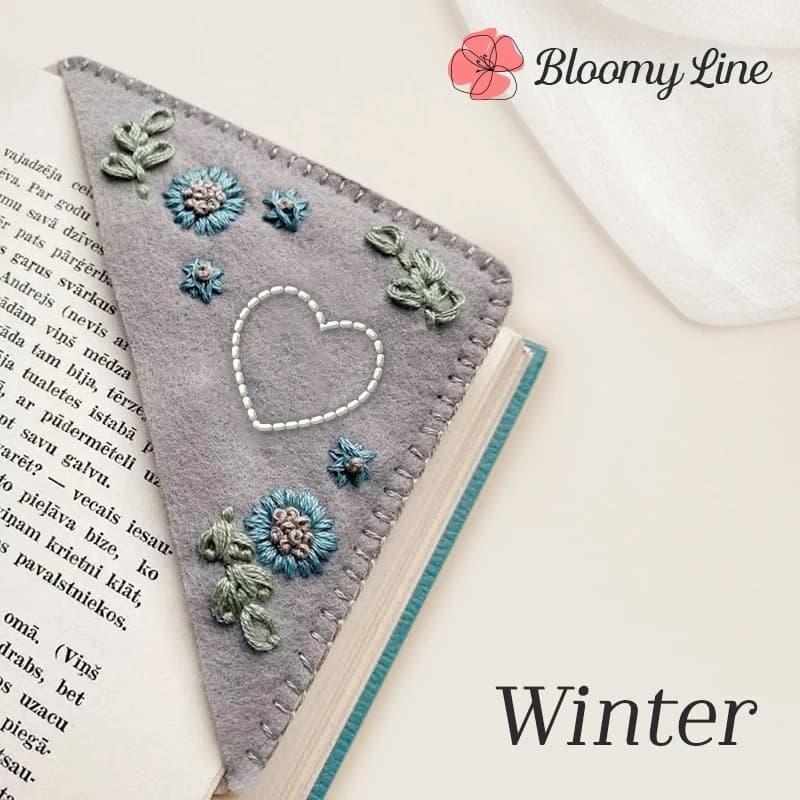 🔥Last Day Promotion 70% OFF💥Personalized Hand Embroidered Corner Bookmark (New)