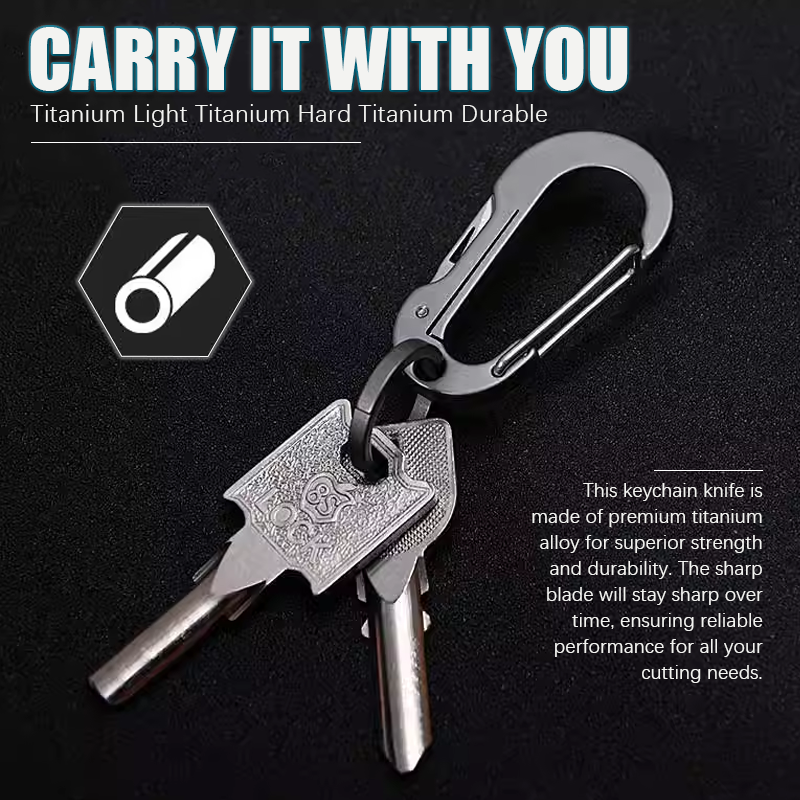 (🔥Early Christmas Sale - 49% OFF) Multifunctional Titanium Alloy Keychain