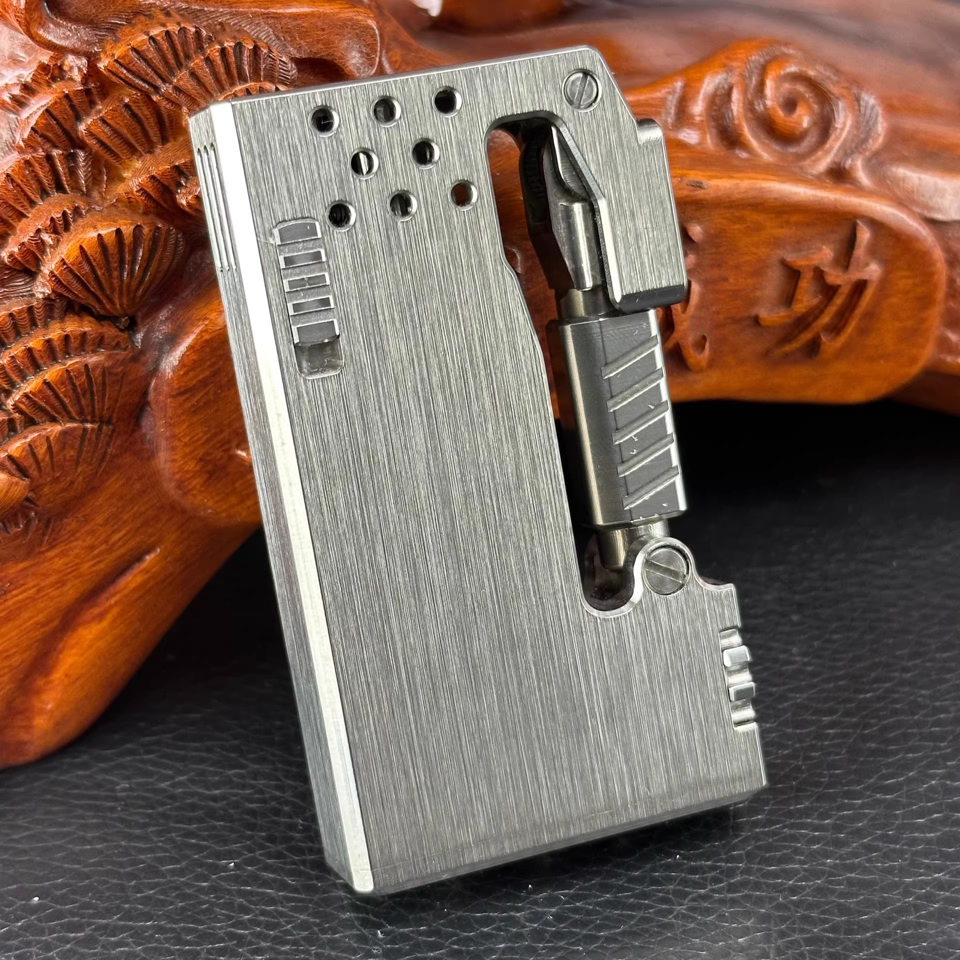 Titanium Ejector Kerosene Lighter Handmade Limited Edition 3