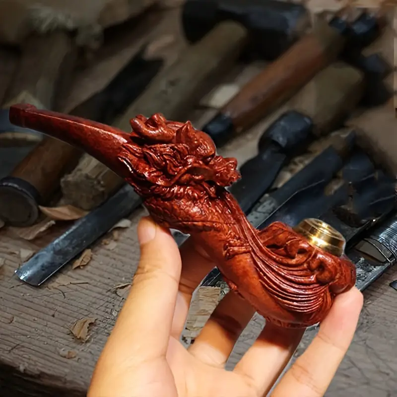 🔥Luxury Hand Carved Greek Briar wood Smoking Pipe-𝟏𝟎𝟎% 𝐇𝐚𝐧𝐝𝐦𝐚𝐝𝐞