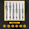 (🎄Christmas Hot Sale - 48% OFF) Thread Tap Drill Bits 6Pcs Set, BUY 2 FREE SHIPPING