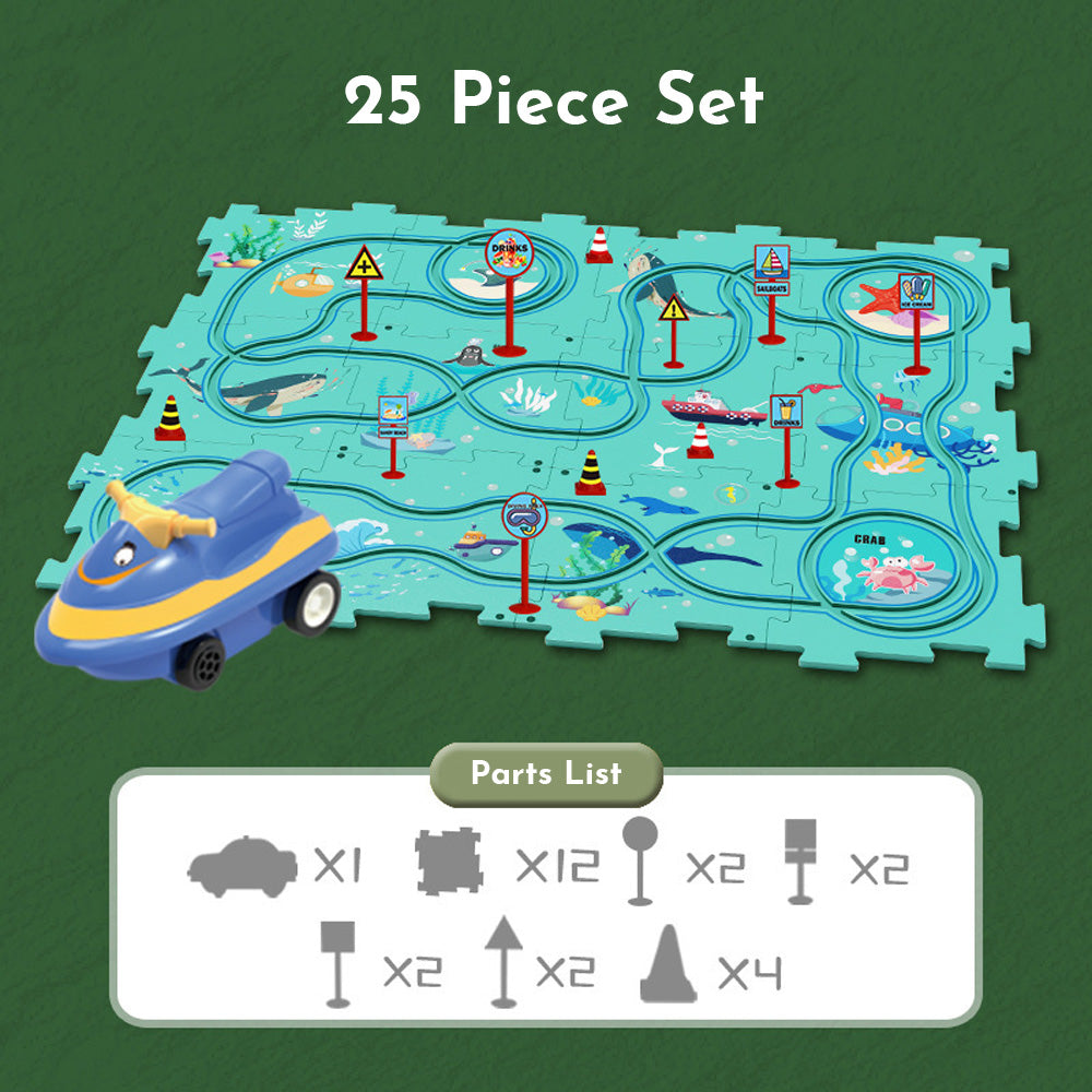 🔥Last Day Promotion 50% OFF🔥PuzzleRacer™ Kids Car Track Set