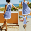 Last Day Promotion 70% OFF - 🔥Women's 2-Piece Sets Color Block Crewneck Sleeveless Top + Skirt & Shorts w/ Pockets⚡Buy 2 Get Free Shipping