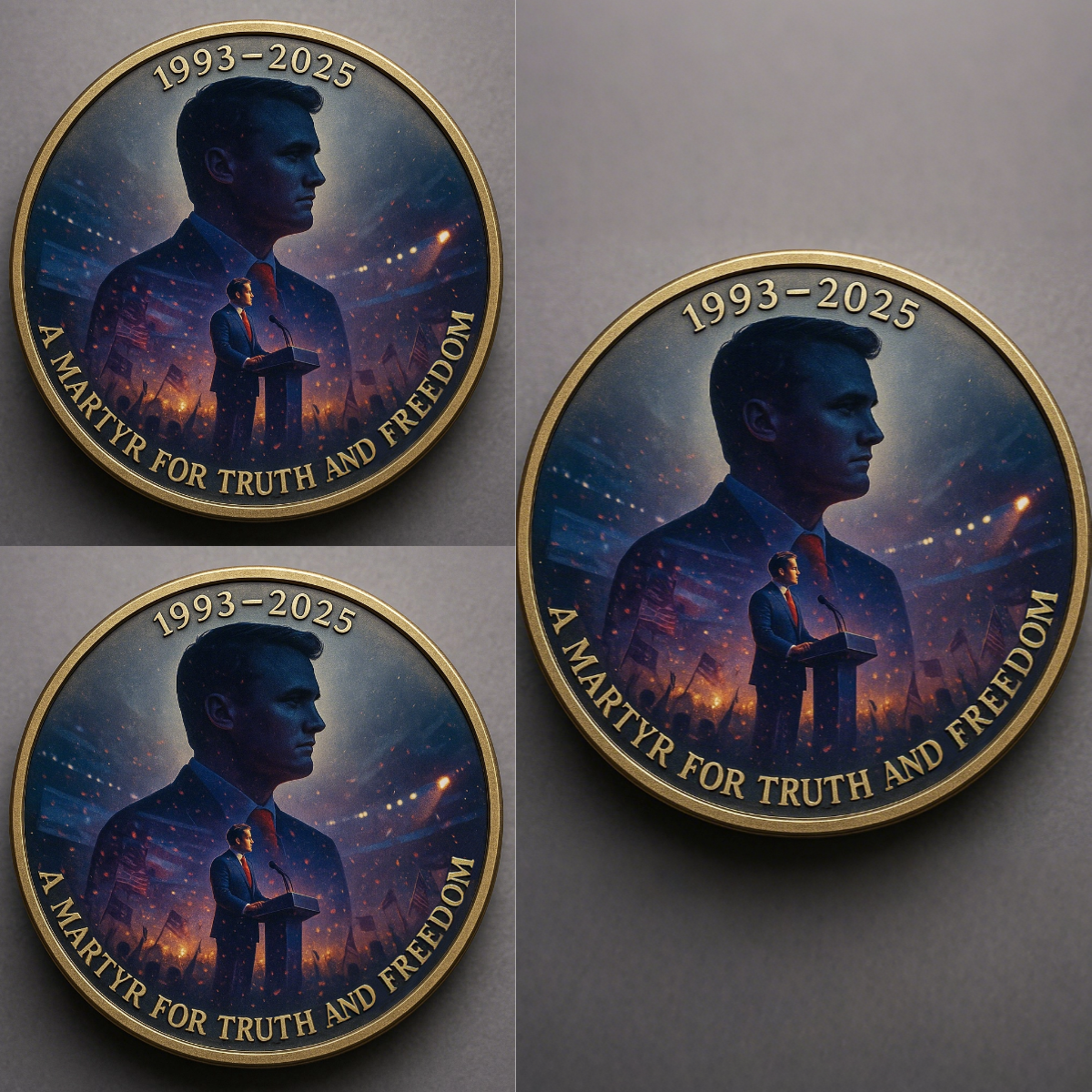 🙏60% OFF For Charlie's Fans - 🎗️🕊️Charlie Kirk's Speech Memorial Coin