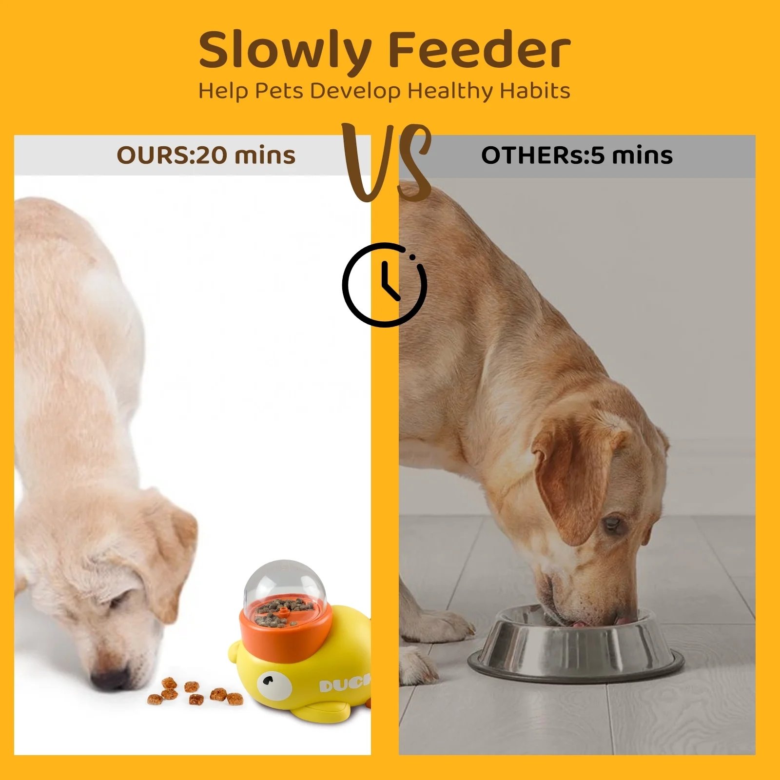🔥Last Day Promotion 70% OFF🔥Little Yellow Duck Pet Feeder⚡️Buy 2 Free Shipping