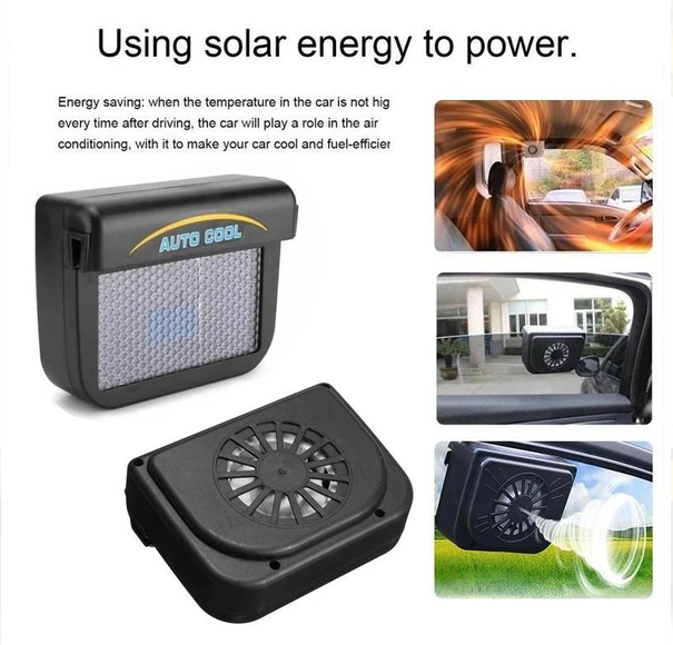 2021 HOT Summer Sale- Solar Power Car Window Fan Automatic Cooling