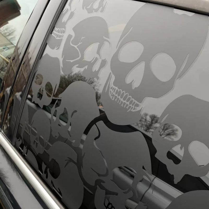 Last Day Promotion 70% OFF - 🔥Custom Car Window Full Coverage Skull Decal