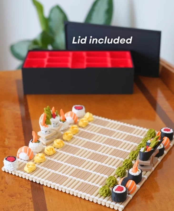 🍣 The Sushi Gambit - The Sushi Themed Chess Set♟️