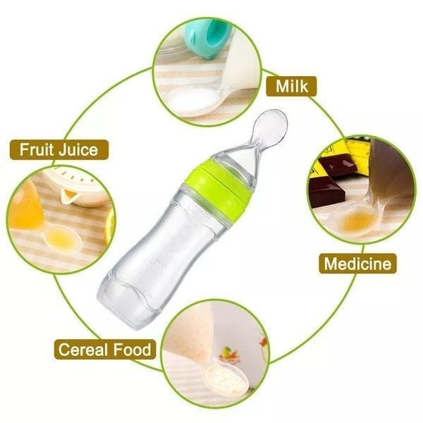 (🎅EARLY CHRISTMAS SALE-49% OFF) Baby Squeezy Food Grade Silicone Spoon Bottle