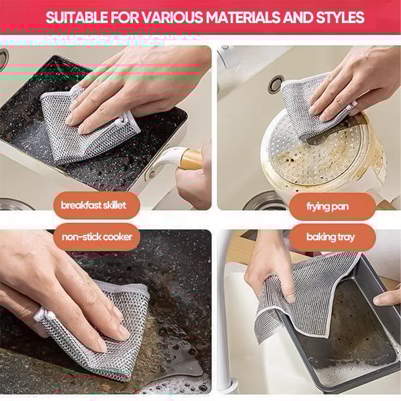 🔥Multifunctional Non-scratch Dishcloth