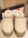 Round toe plus velvet warm lazy slip-on women's cotton shoes