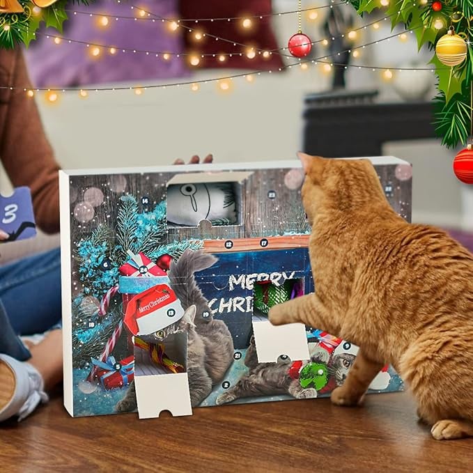 🔥 LETZTE 48 STUNDEN 49% RABATT - 🐱2024 WEIHNACHTS-COUNTDOWN KATZENSPIELZEUG-ADVENTSKALENDER