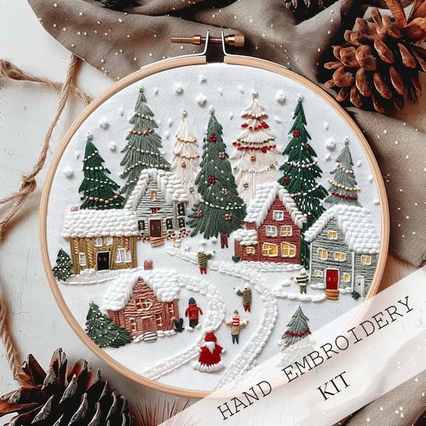 🎅(Christmas Pre-Sale Promotion 49% OFF) Christmas Embroidery KIT