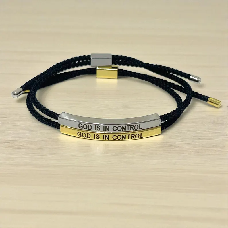 📿100% Handmade God is in Control Inspiration Bracelet(𝐒𝐦𝐢𝐭𝐡 𝐇𝐚𝐧𝐝𝐦𝐚𝐝𝐞®)