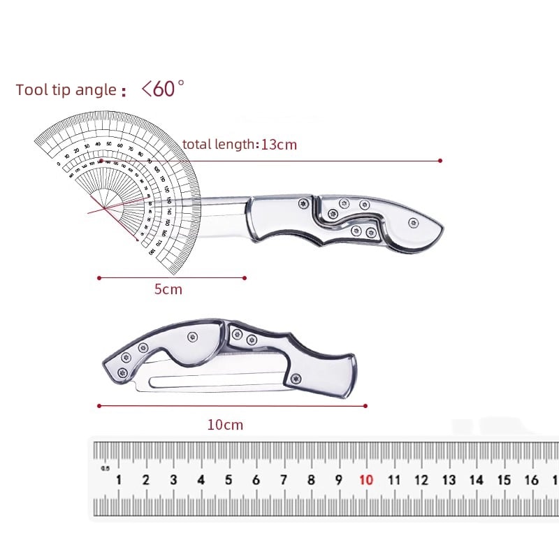 Stainless steel folding mechanical magic knife