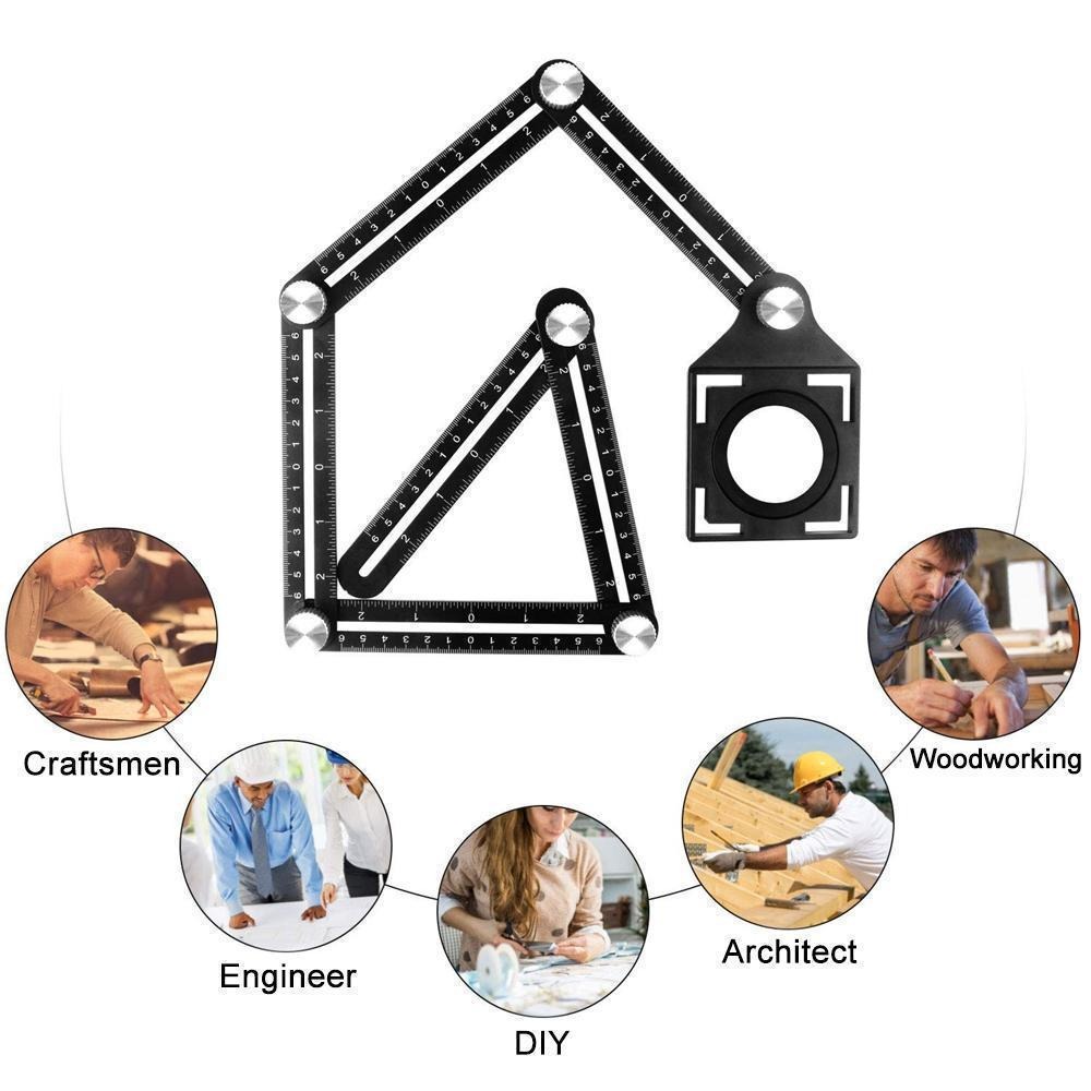 (❤️Father's Day Flash Sale - 50% OFF) Six-sided Aluminum Alloy Angle Measuring Tool , Buy 2 Get Extra 10% OFF