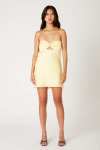 One Day Strapless Satin Mini Dress