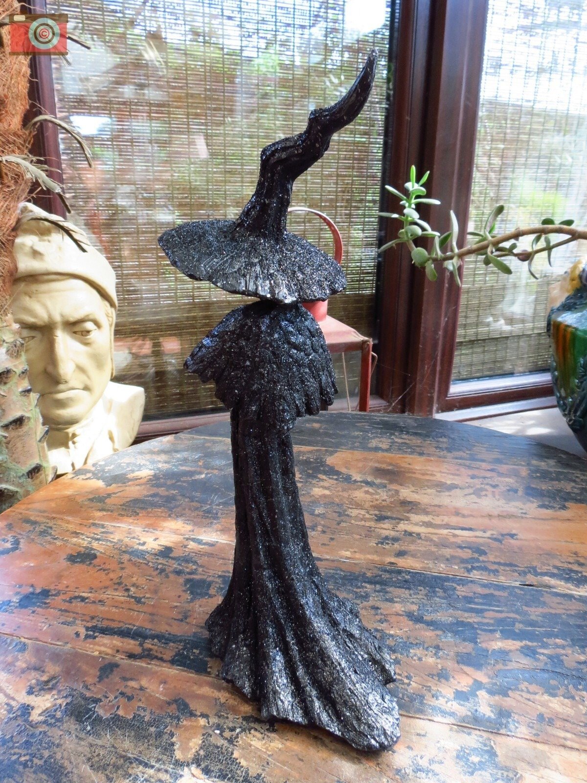 🎁TikTok Last Day Sale - 70% OFF🧙‍♀️💫Handmade Black Witch Statue: The Guardian of Your Home