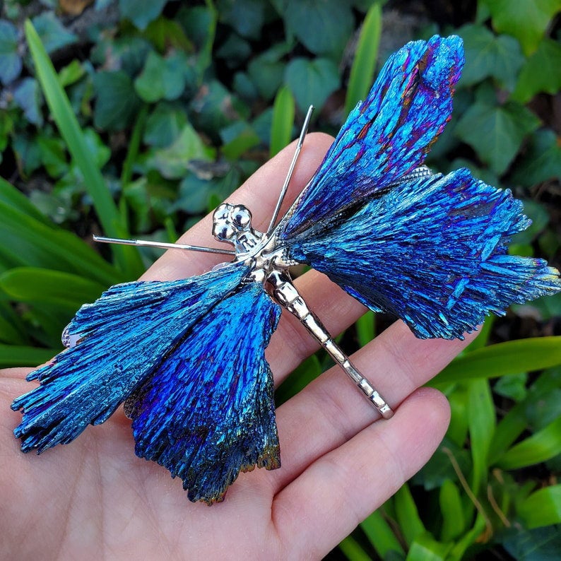 🔥Last Day Promotion 48% OFF-🦋-AURA TOURMALINE KYANITE DRAGONFLY💜